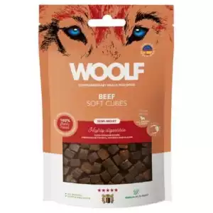 WOOLF SOFT CUBES BEEF, 100G