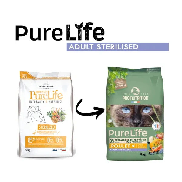 purelife cat chicken steri